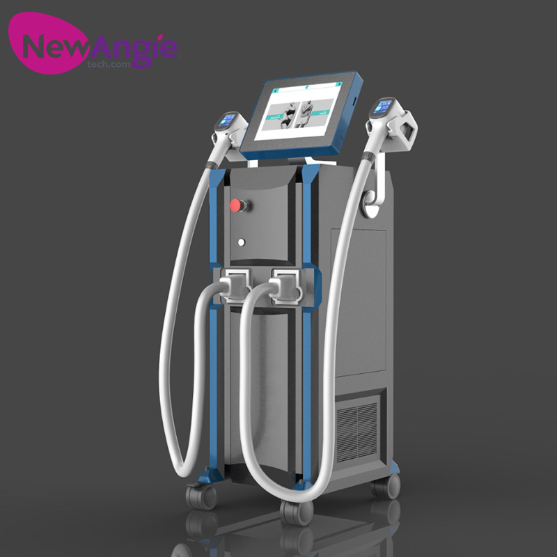 Laser hair removal + skin rejuvenation 2 in 1 professional 2 handle beauty salon special hair removal machine